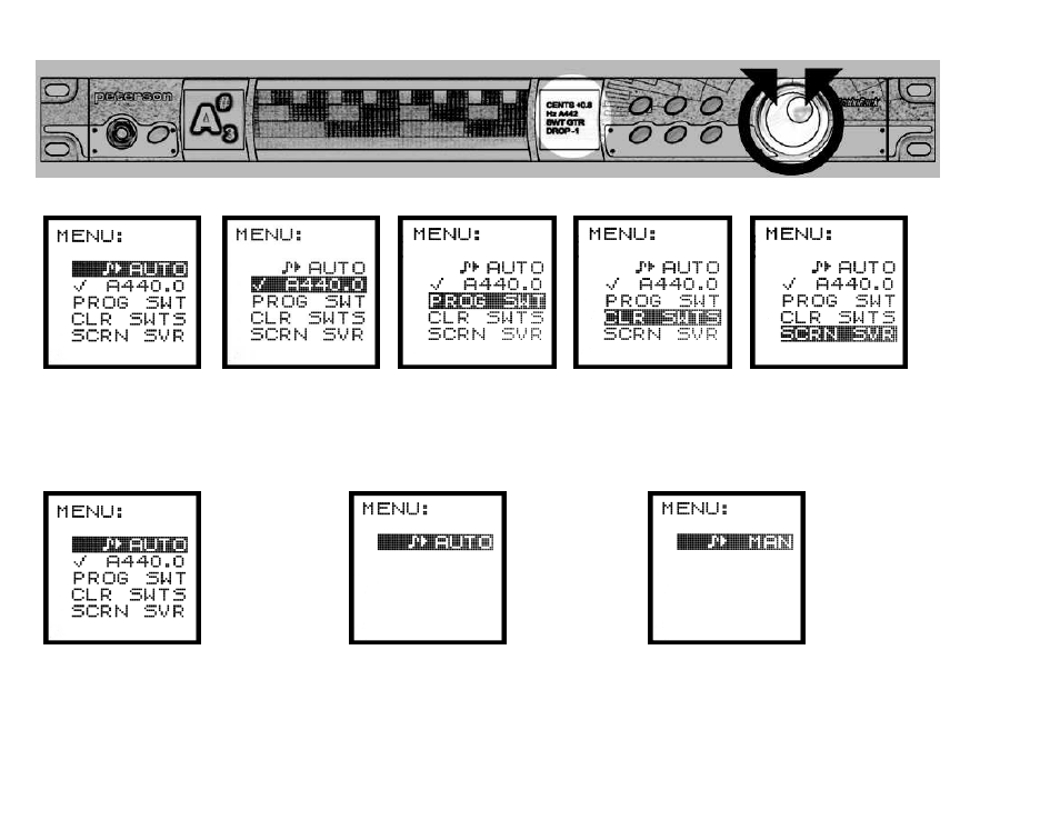 Menu button | Peterson VS-R StroboRack User Manual | Page 13 / 43