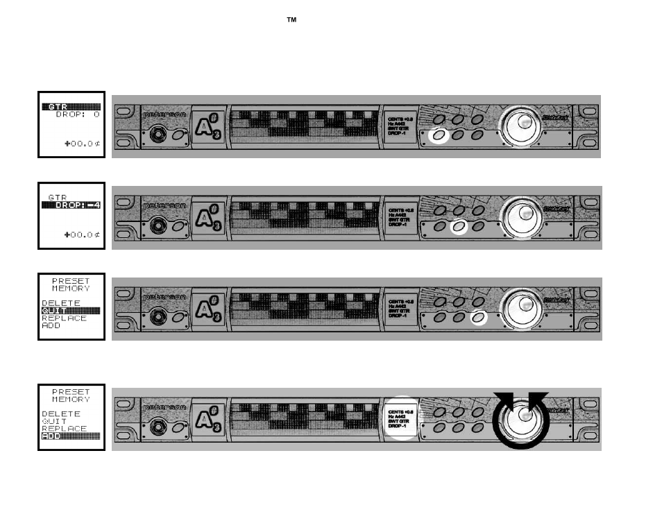 Setting up presets on the peterson stroborack | Peterson VS-R StroboRack User Manual | Page 23 / 43