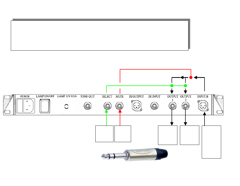 Stroborack, 2 amps switchable (example: electric guitar) | Peterson VS-R StroboRack User Manual | Page 33 / 43