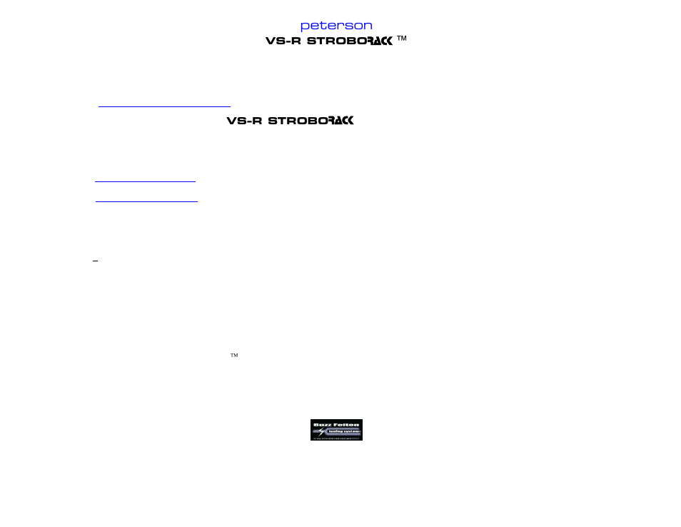 Peterson, Vs-r strobo rack | Peterson VS-R StroboRack User Manual | Page 41 / 43