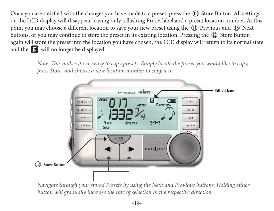 Peterson BBS-1 BodyBeat Sync User Manual | Page 18 / 36