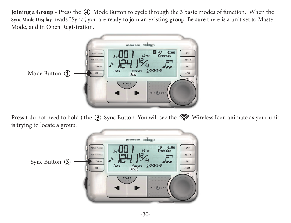 Peterson BBS-1 BodyBeat Sync User Manual | Page 30 / 36