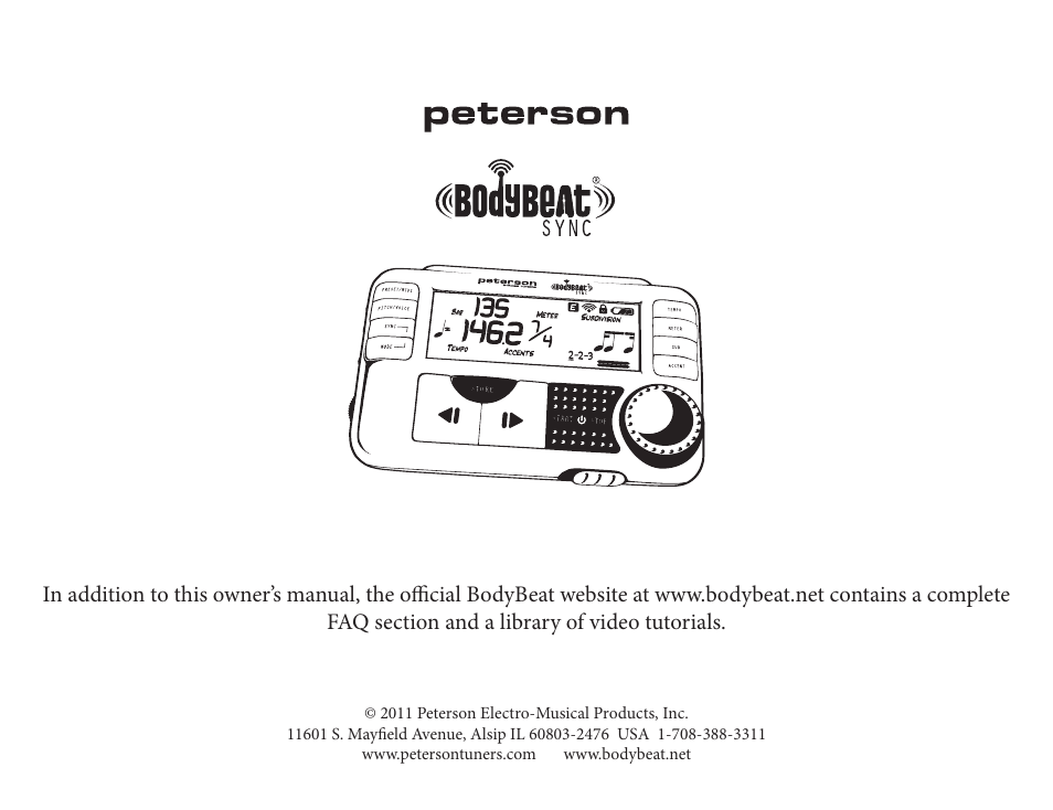 Peterson BBS-1 BodyBeat Sync User Manual | Page 36 / 36