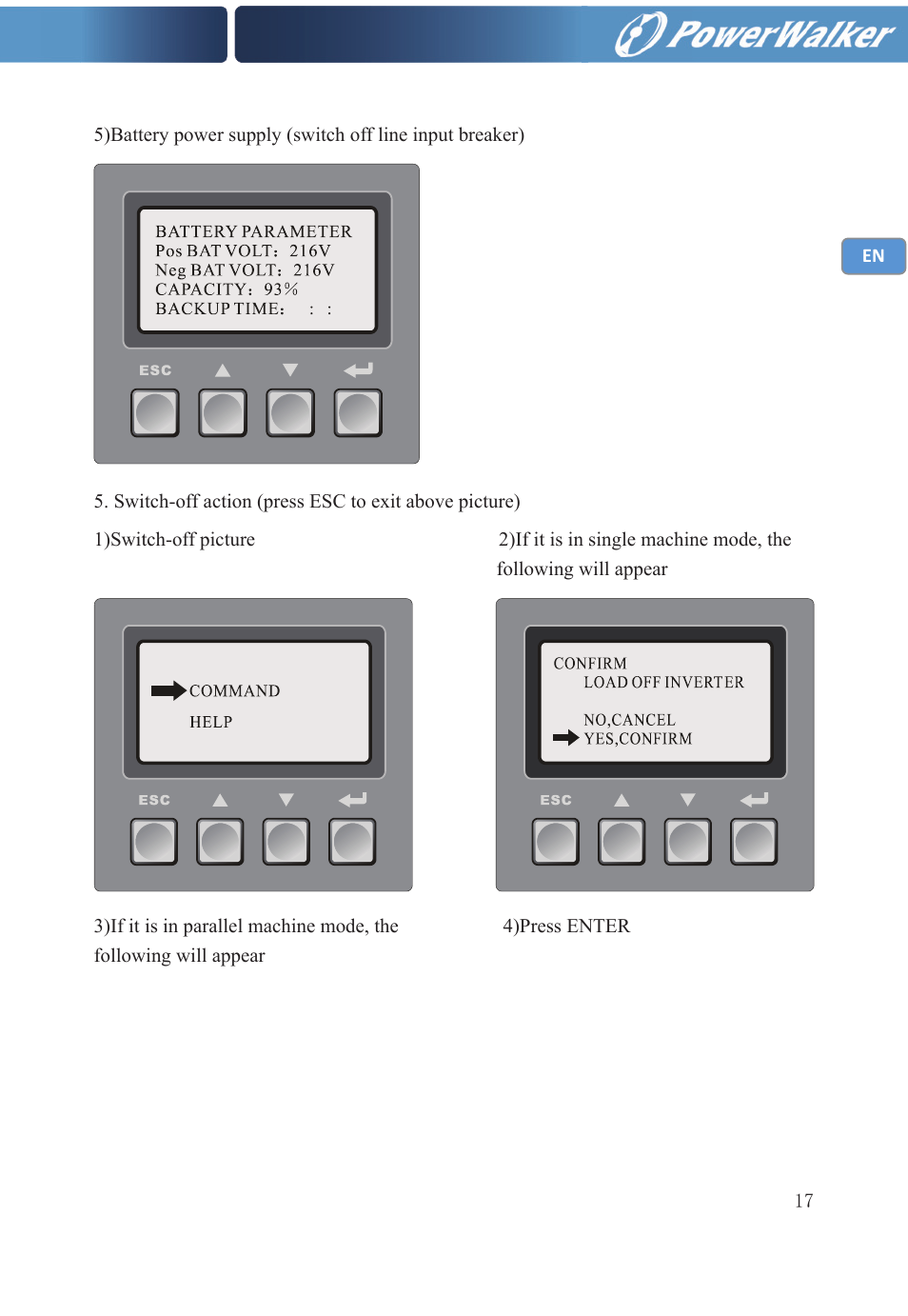 PowerWalker VFI 20000TP 3_3 BX User Manual | Page 23 / 36