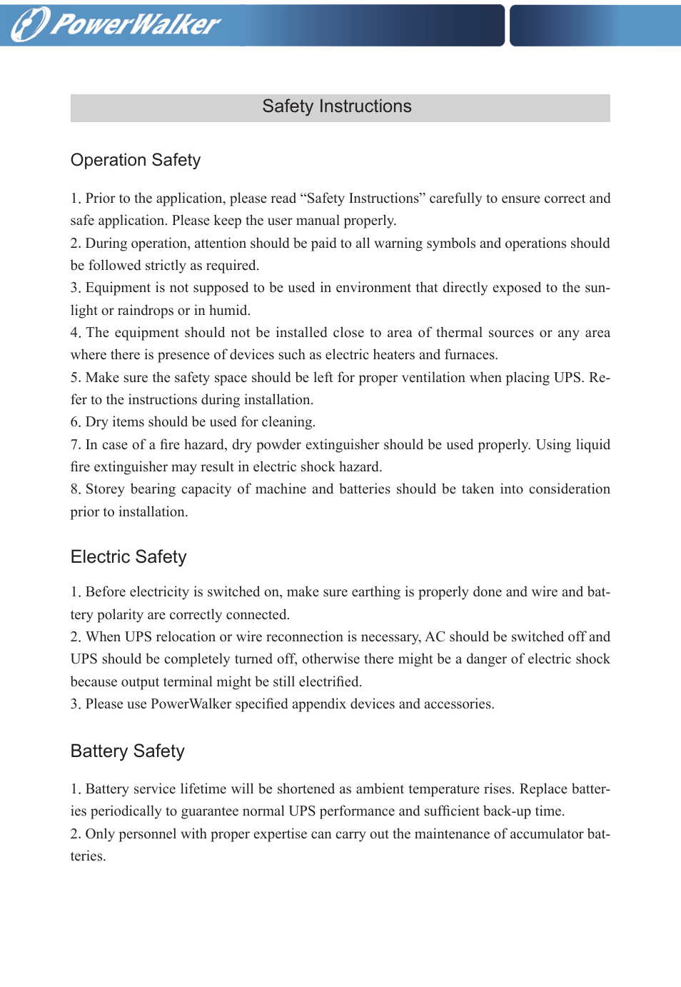 PowerWalker VFI 20000TP 3_3 BX User Manual | Page 4 / 36