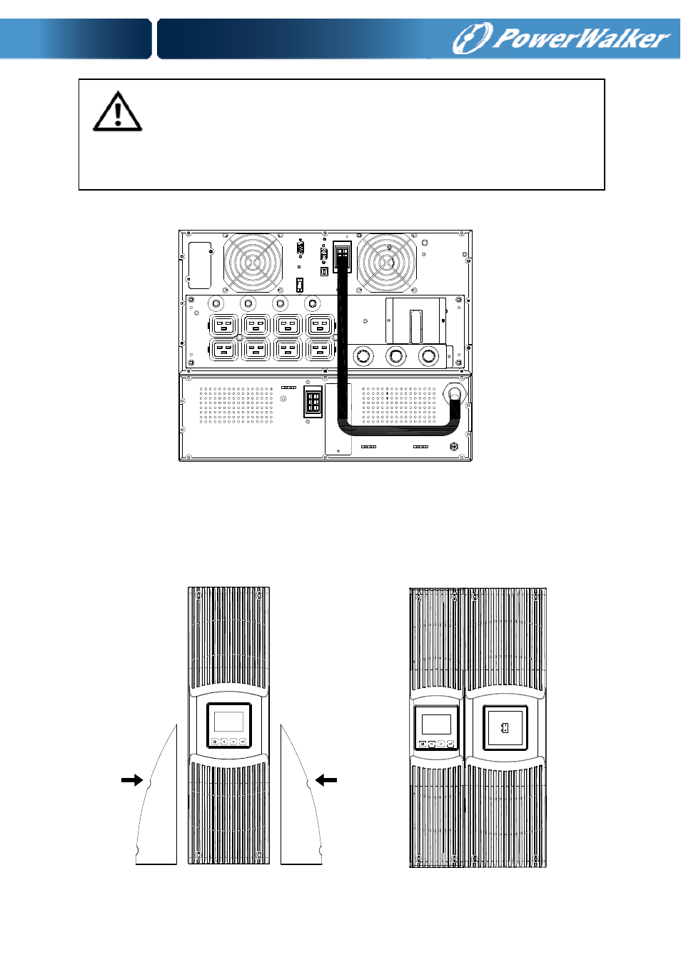 6 tower setup | PowerWalker Battery pack for VFI 10000P_RT LCD User Manual | Page 22 / 64