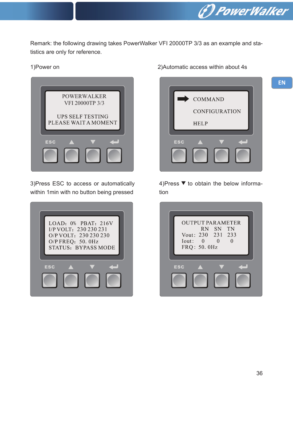 PowerWalker VFI 20000TP 3_3 BE User Manual | Page 41 / 60