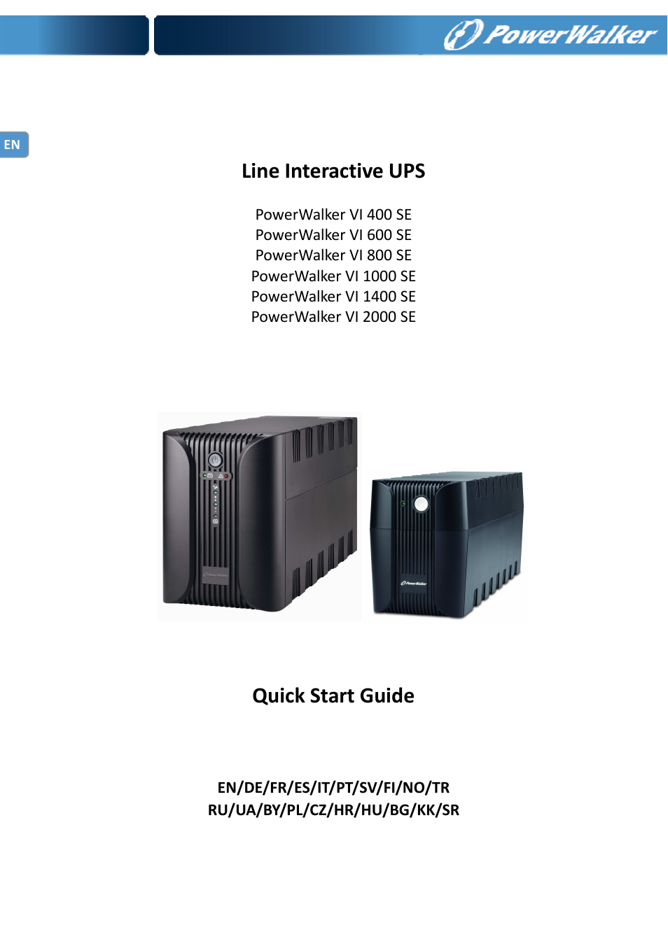 PowerWalker VI 400 SE User Manual | 220 pages
