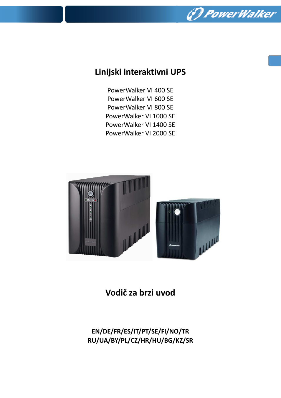 PowerWalker VI 400 SE User Manual | Page 166 / 220