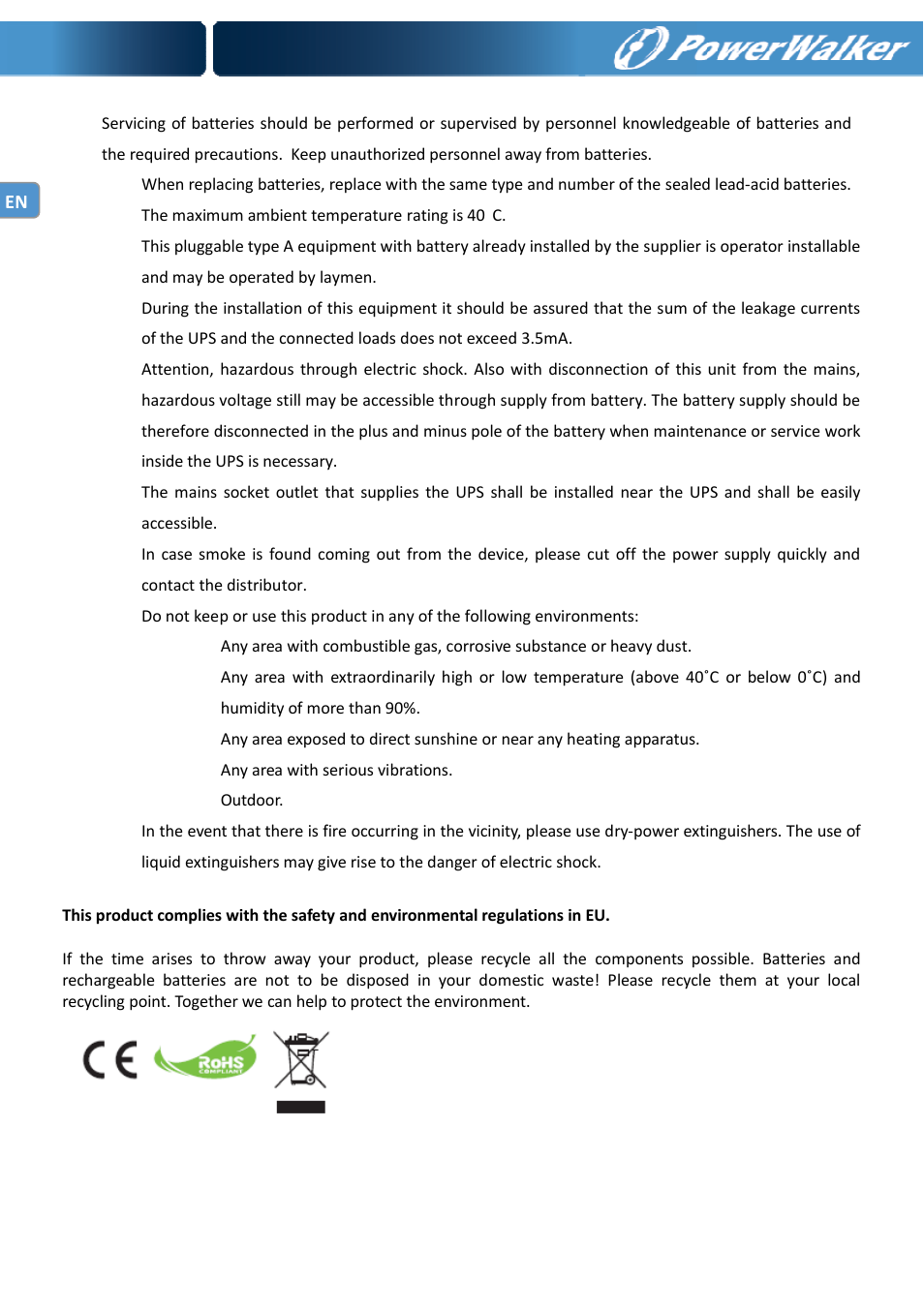 PowerWalker VI 400 SE User Manual | Page 3 / 220