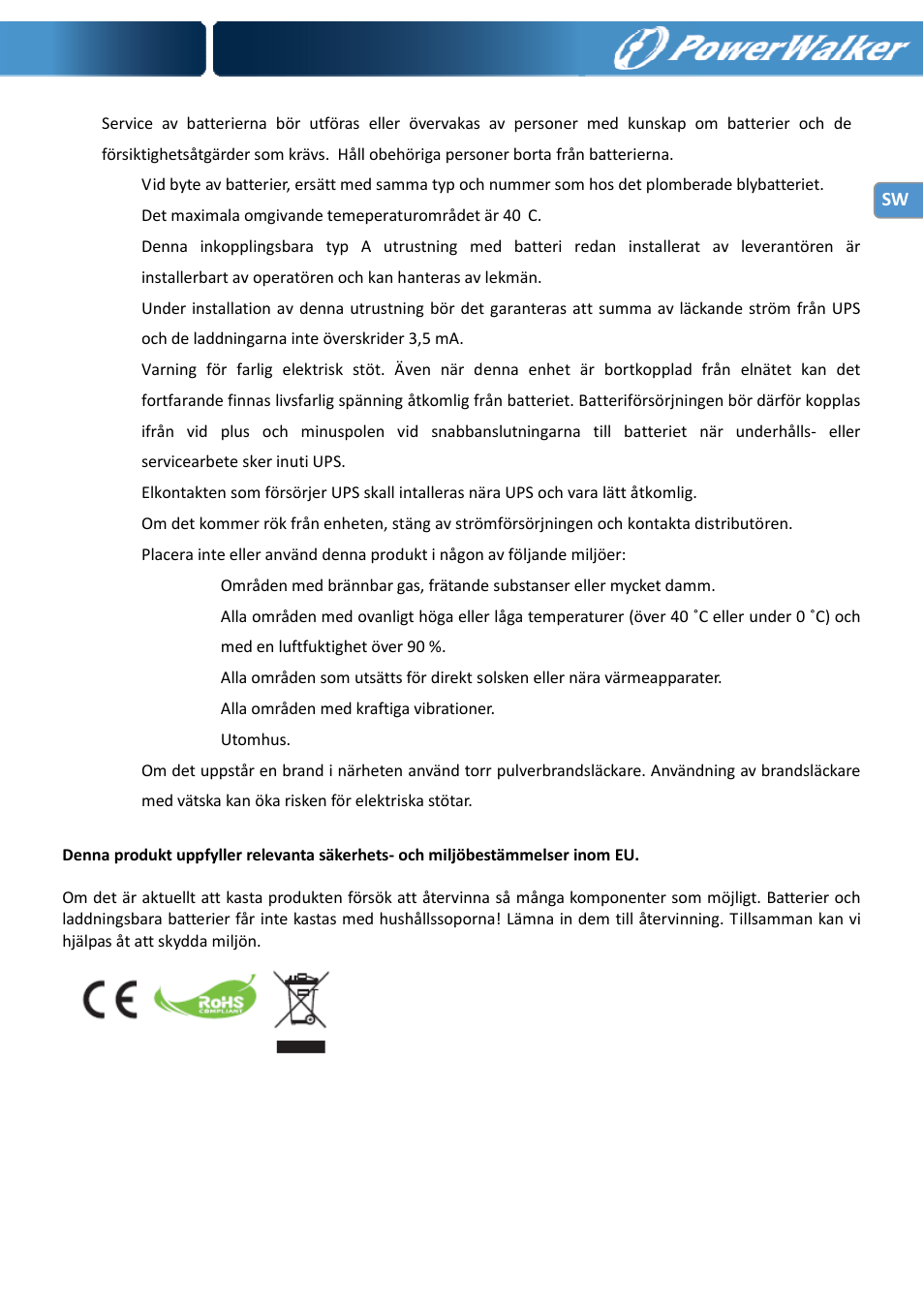 PowerWalker VI 400 SE User Manual | Page 69 / 220