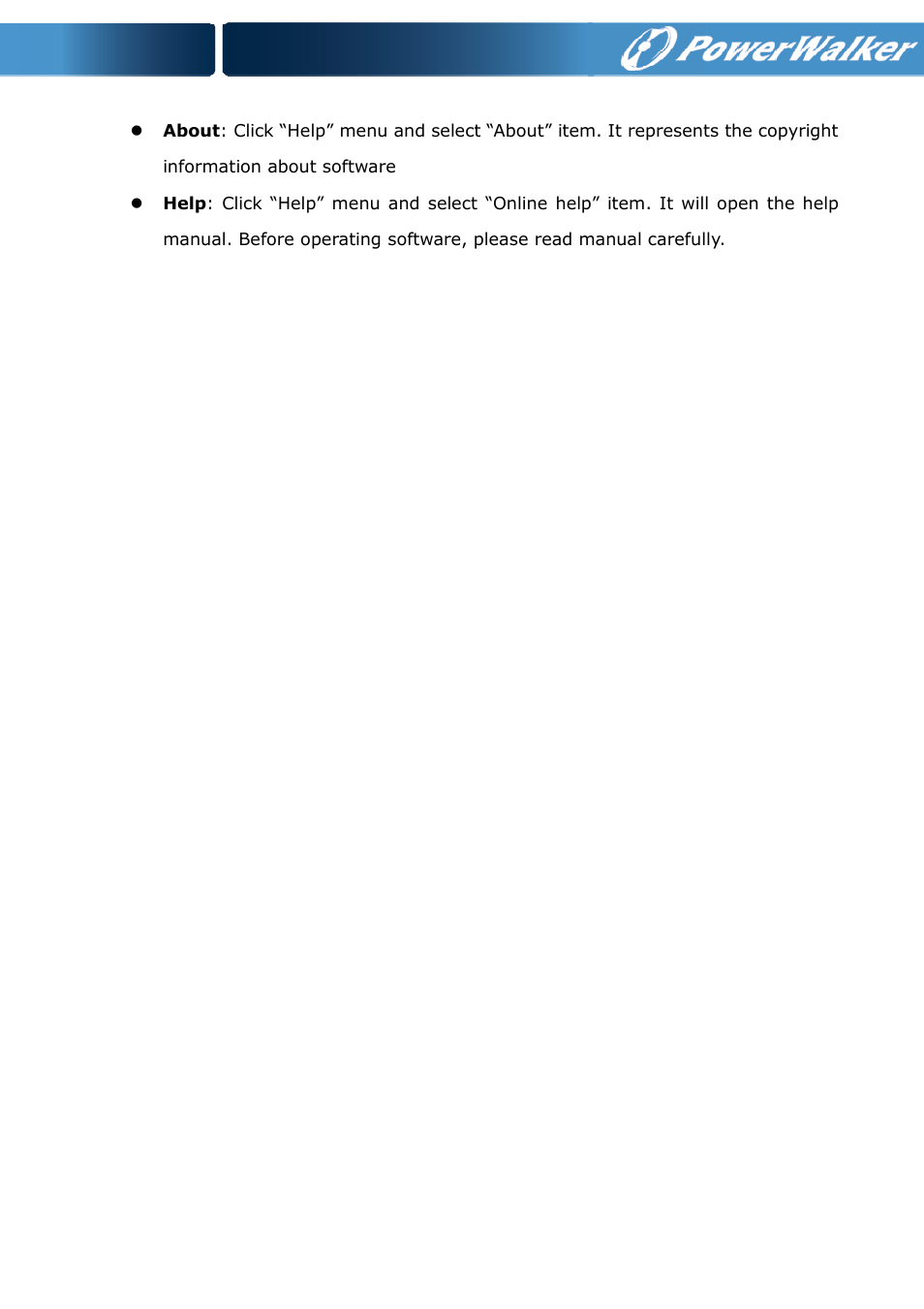 PowerWalker ViewPower PowerWalker User Manual | Page 52 / 53