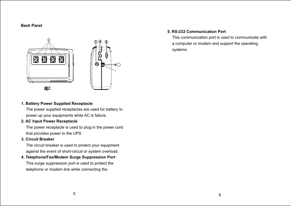 PowerWalker VI 400 IEC User Manual | Page 4 / 6