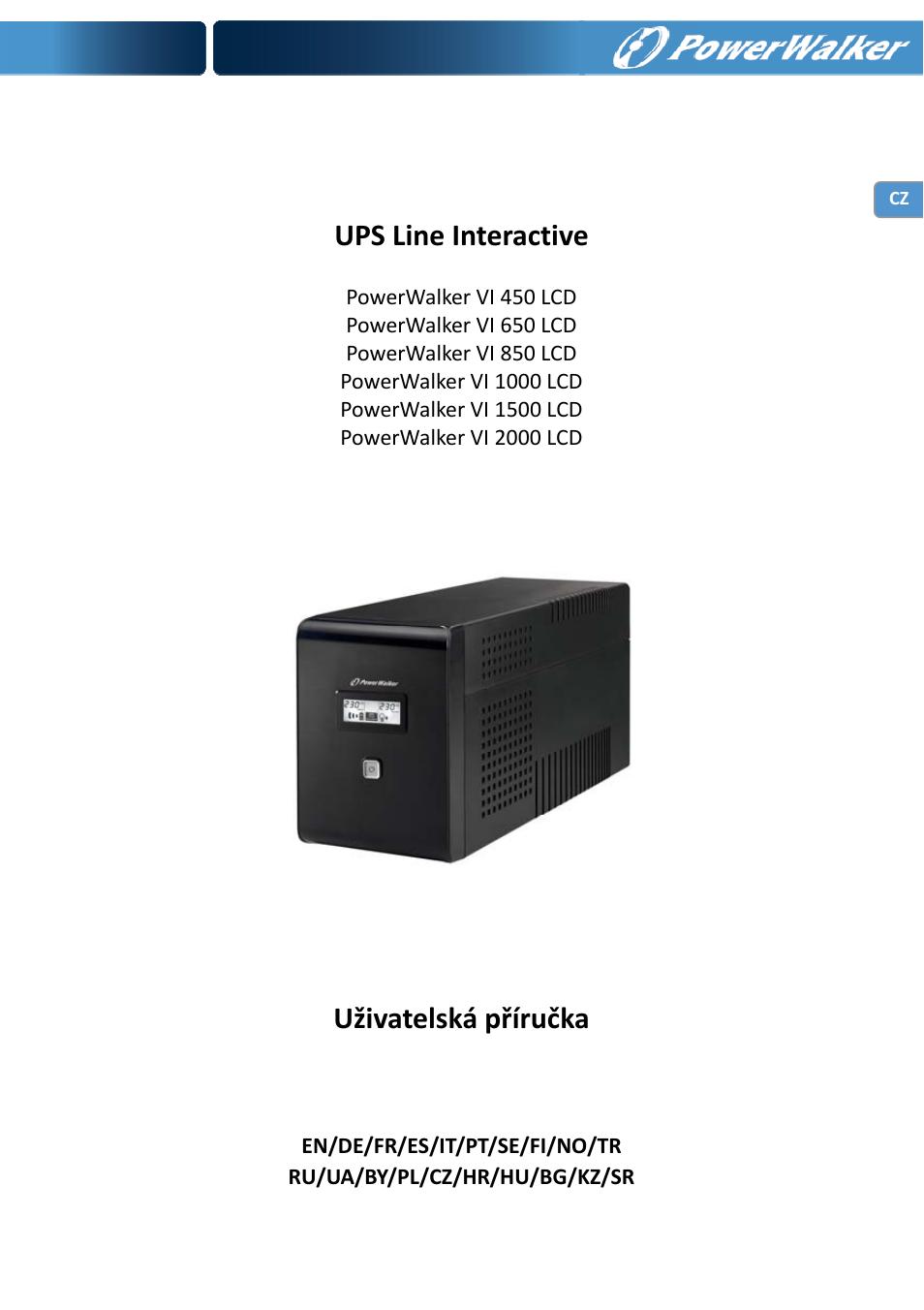 Ups line interactive, Uživatelská příručka | PowerWalker VI 650 LCD User Manual | Page 125 / 183