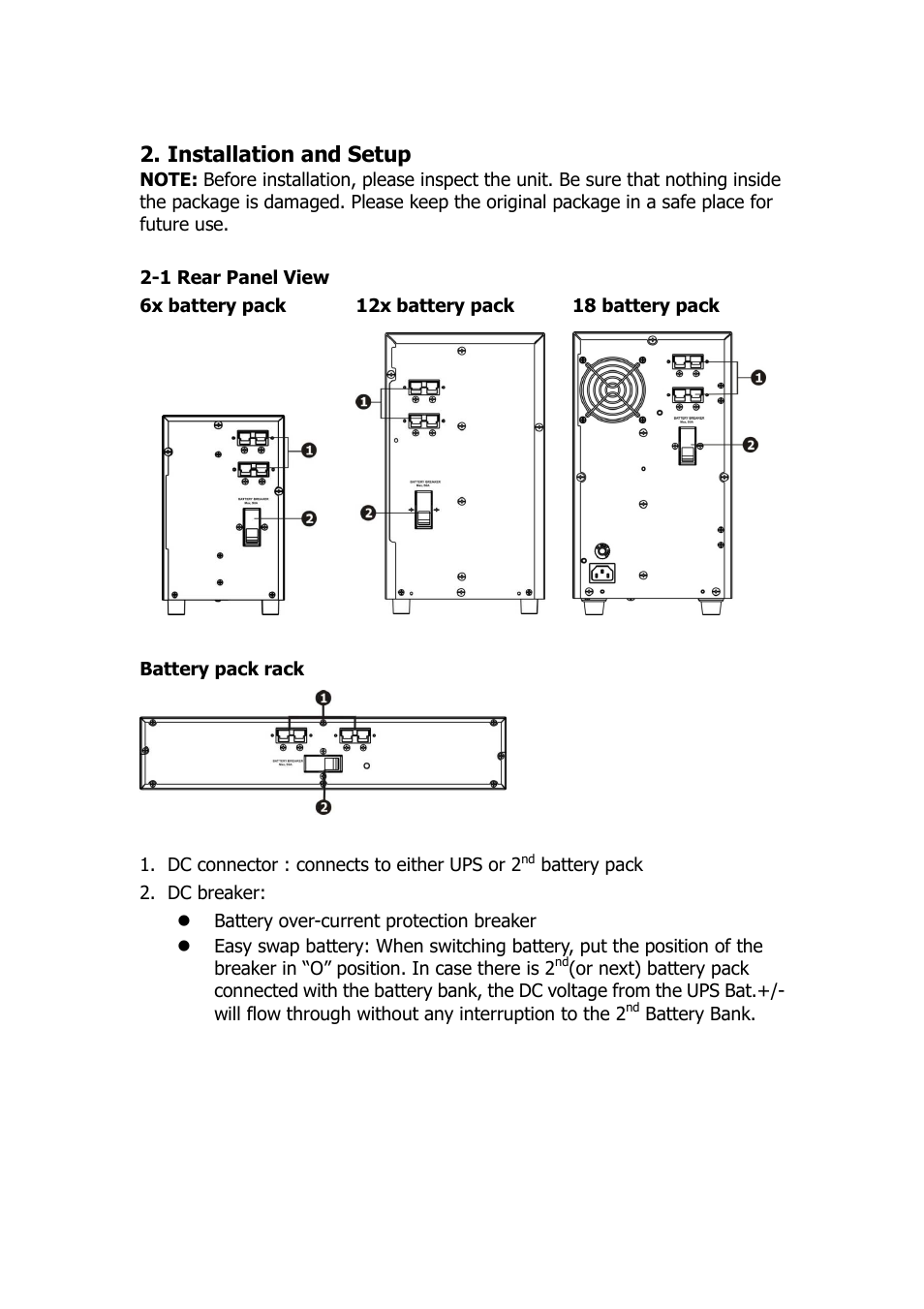PowerWalker Battery Pack for VFI 1000_1500 LCD User Manual | Page 5 / 7