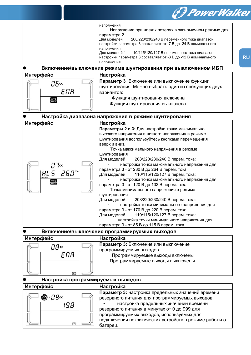 PowerWalker VFI 1000RM LCD User Manual | Page 135 / 140