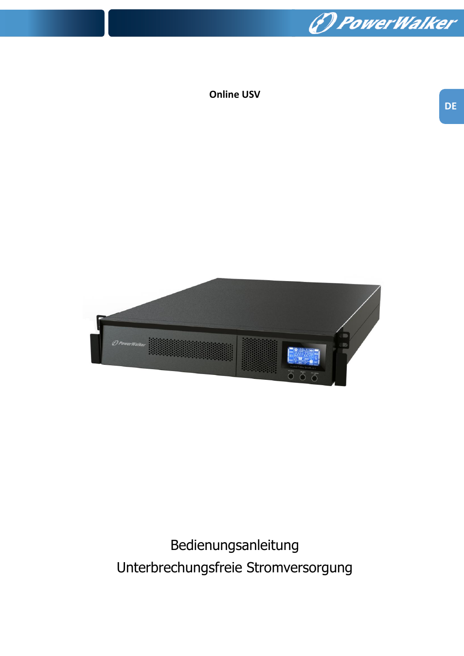 PowerWalker VFI 1000RM LCD User Manual | Page 41 / 140
