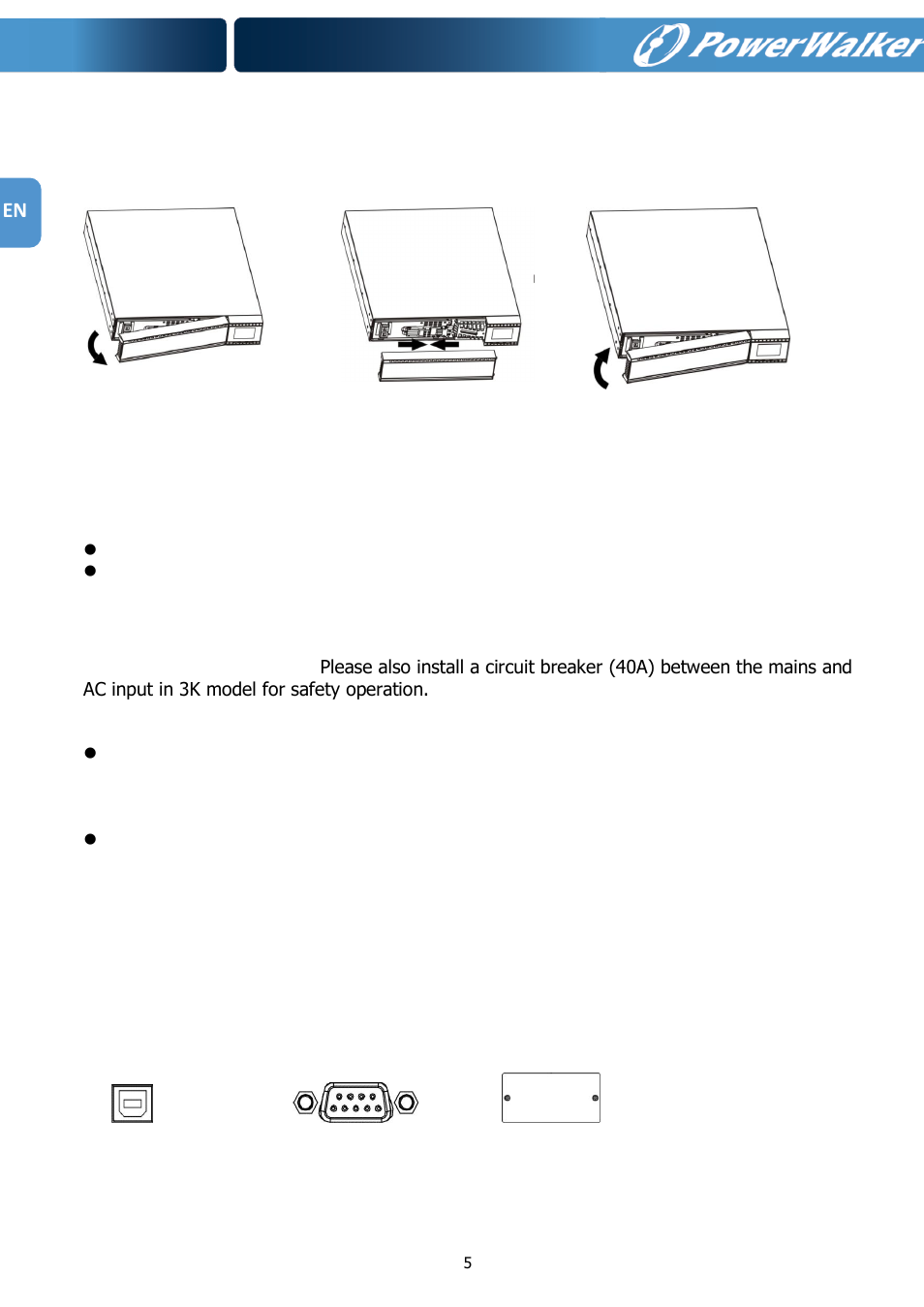 PowerWalker VFI 1000RM LCD User Manual | Page 6 / 140