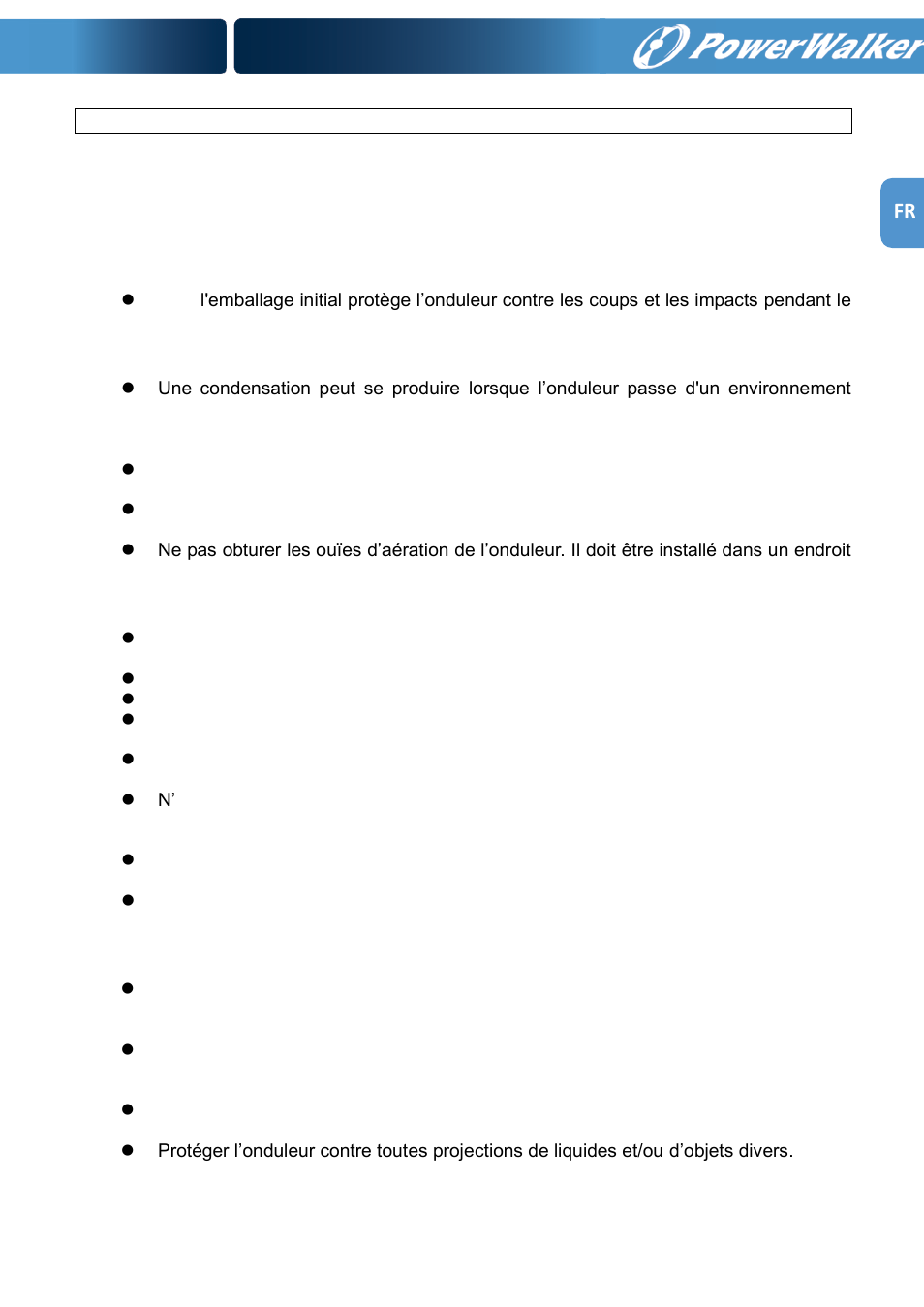 PowerWalker VFI 1000RM LCD User Manual | Page 63 / 140