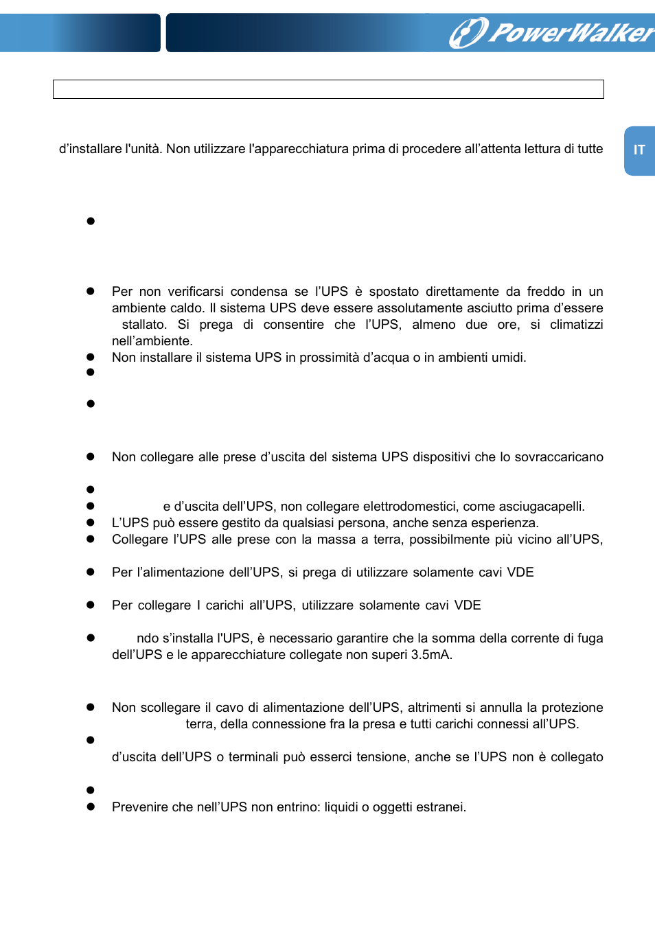 PowerWalker VFI 1000RM LCD User Manual | Page 83 / 140