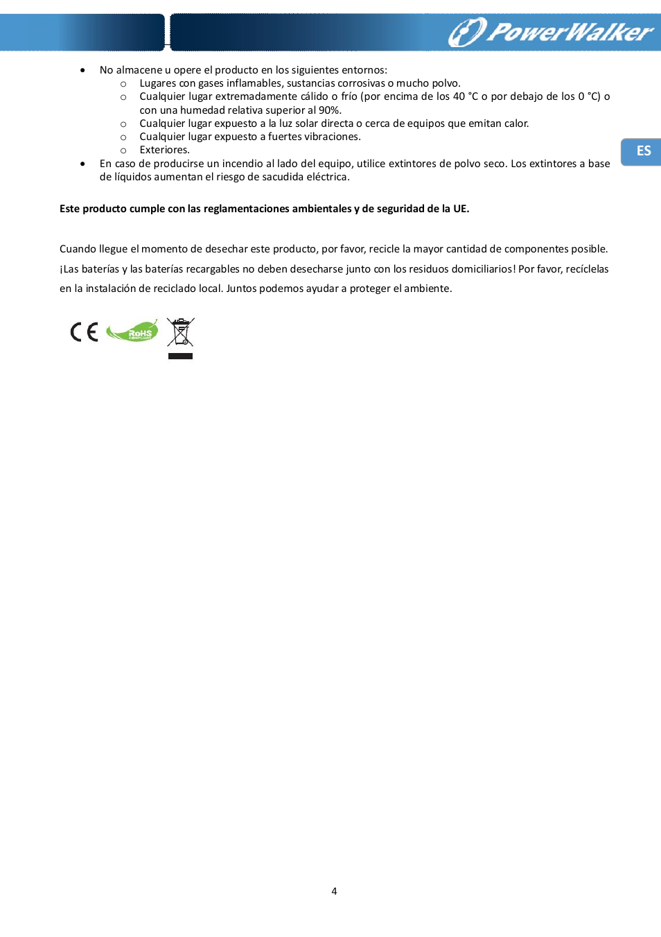 PowerWalker Battery Pack for VFI 10000R LCD User Manual | Page 35 / 90