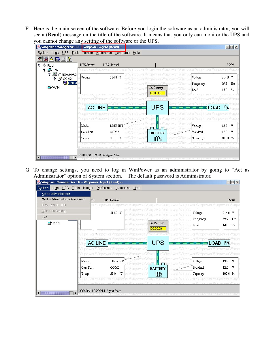 PowerWalker WinPower Software V.4.3.0.1 Quick Guide User Manual | Page 3 / 10