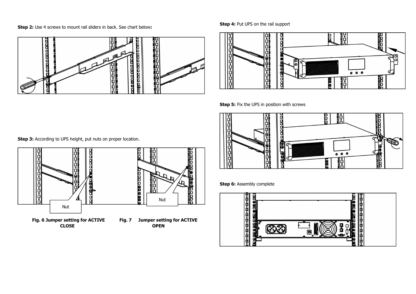 PowerWalker Rack Kit for 1-10KVA 19" UPS User Manual | Page 2 / 2