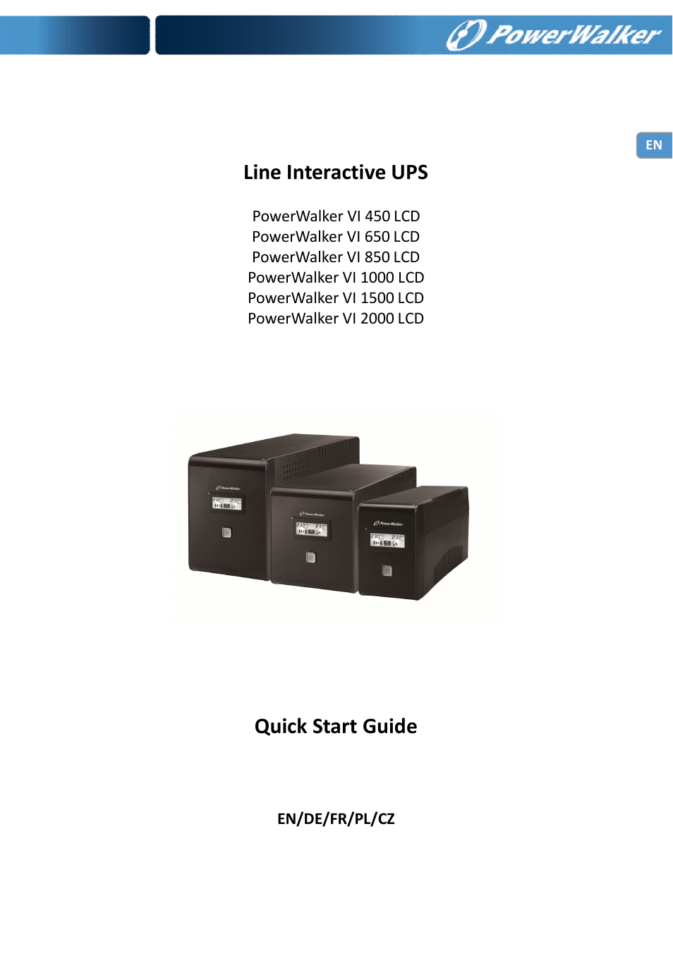 PowerWalker VI 650 LCD_FR User Manual | 40 pages