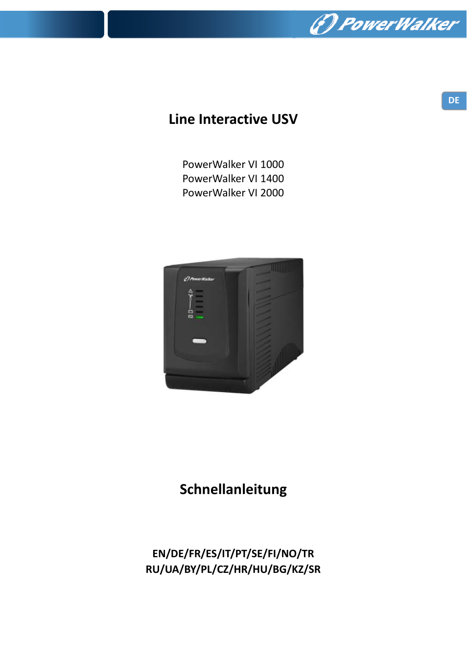 PowerWalker VI 1000 User Manual | Page 12 / 220