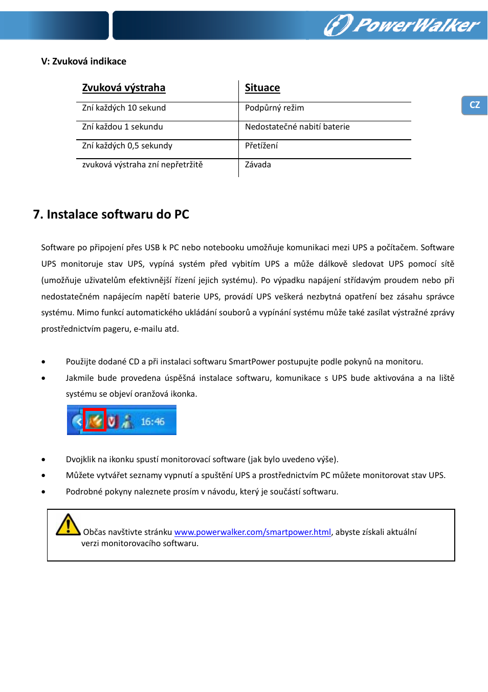 Instalace softwaru do pc | PowerWalker VI 1000 User Manual | Page 163 / 220