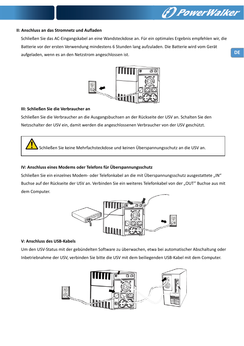 PowerWalker VI 1000 User Manual | Page 18 / 220