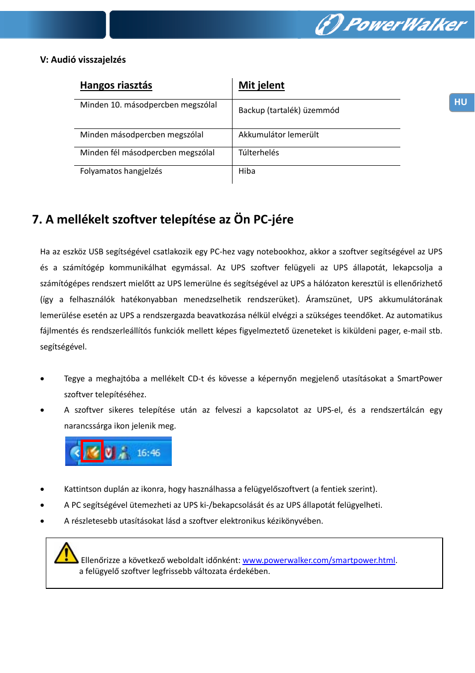 A mellékelt szoftver telepítése az ön pc‐jére | PowerWalker VI 1000 User Manual | Page 185 / 220