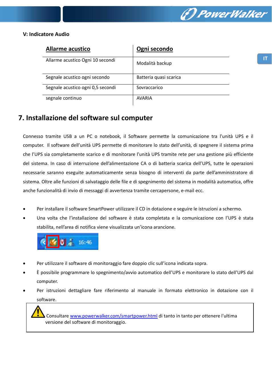 Installazione del software sul computer | PowerWalker VI 1000 User Manual | Page 53 / 220