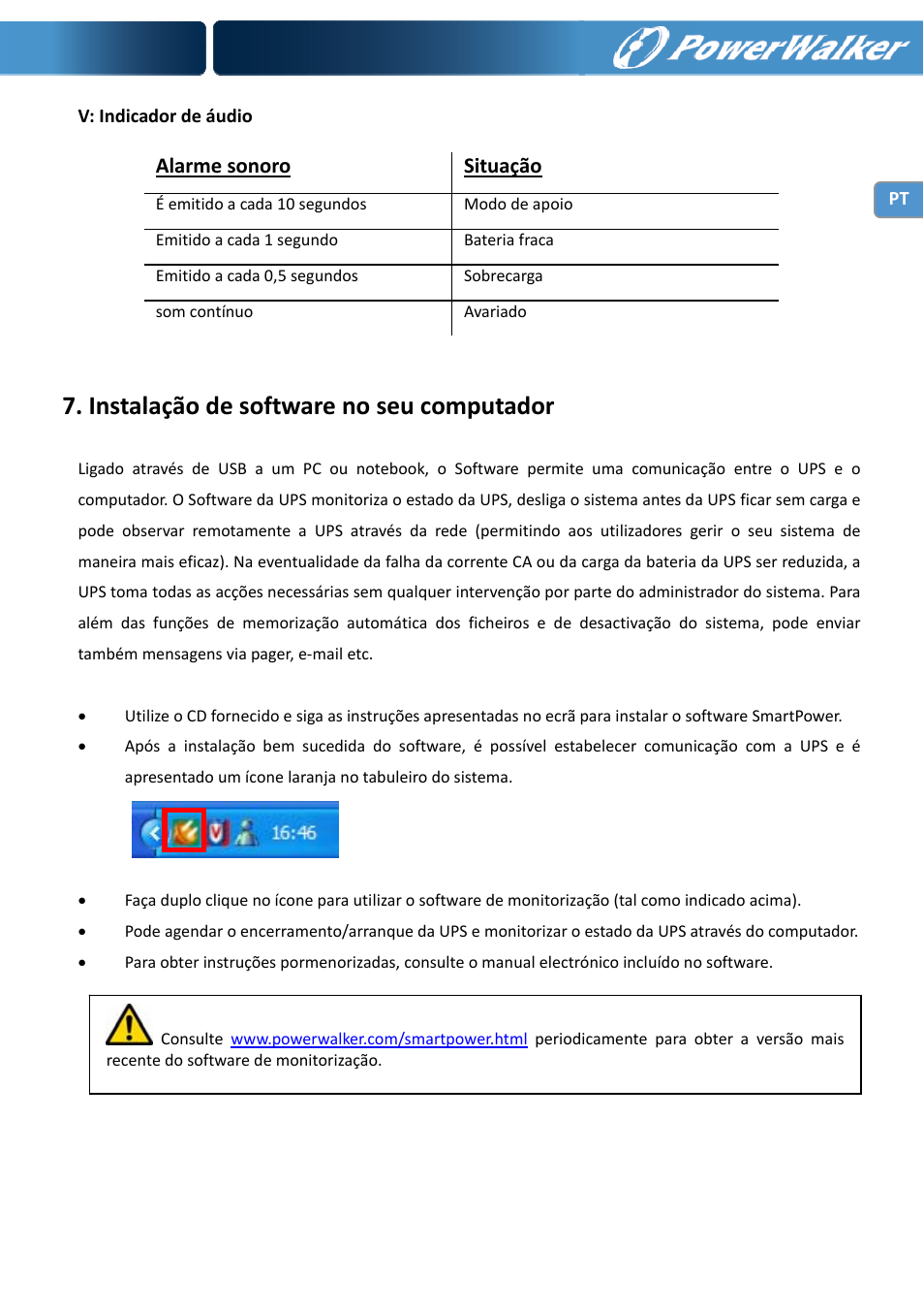 Instalação de software no seu computador | PowerWalker VI 1000 User Manual | Page 64 / 220