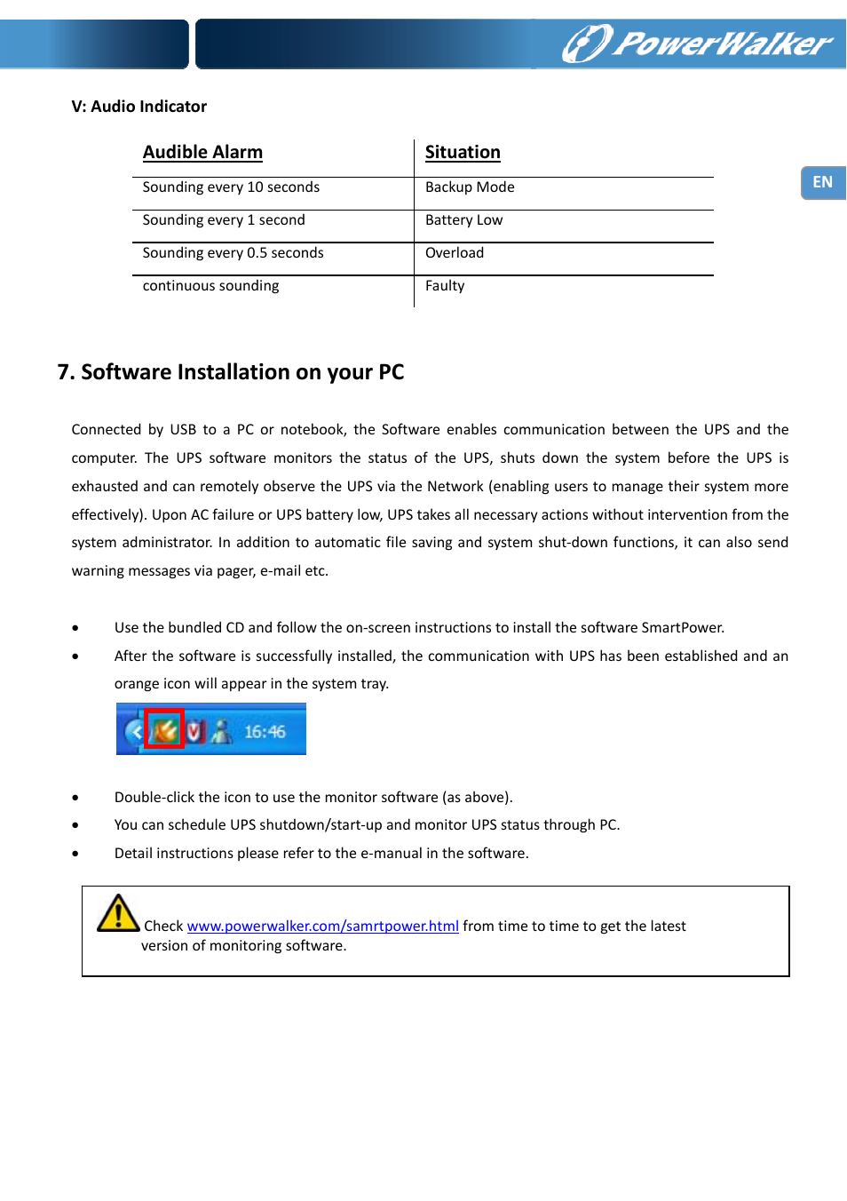 Software installation on your pc | PowerWalker VI 1000 User Manual | Page 9 / 220