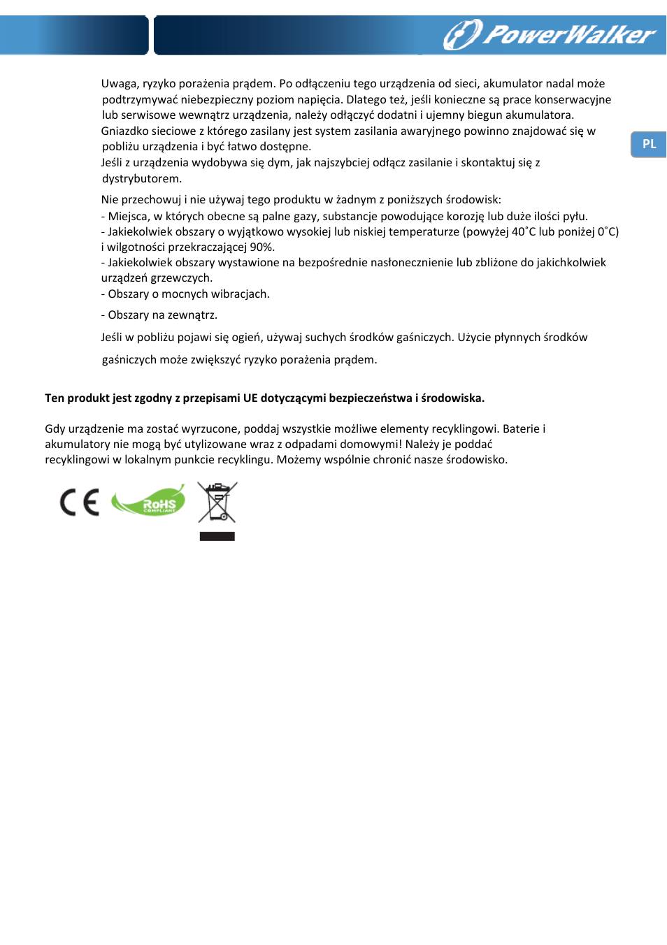 PowerWalker VFD 600 IEC User Manual | Page 59 / 64