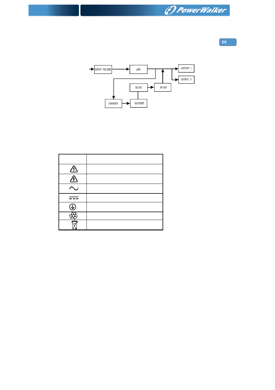 PowerWalker Battery Pack for VI 1000_1500RT LCD User Manual | Page 44 / 155