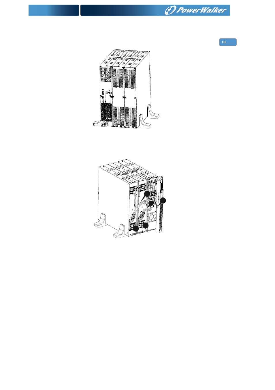 PowerWalker Battery Pack for VI 1000_1500RT LCD User Manual | Page 54 / 155