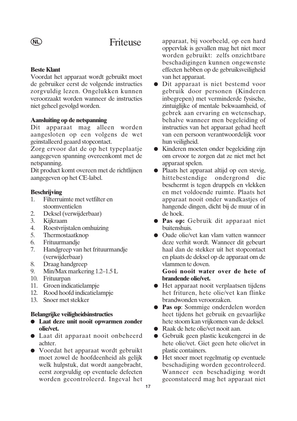 Friteuse | SEVERIN FR 2419 User Manual | Page 17 / 62