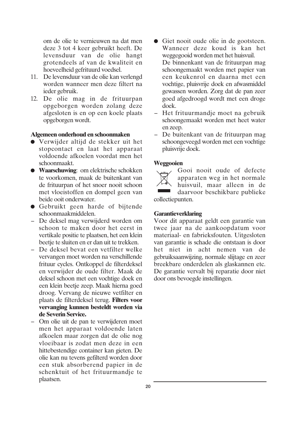 SEVERIN FR 2419 User Manual | Page 20 / 62
