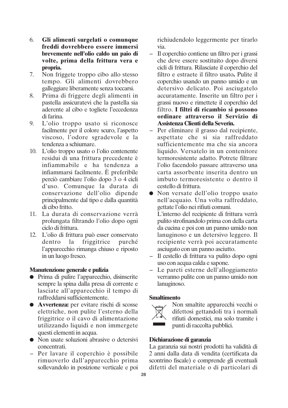 SEVERIN FR 2419 User Manual | Page 28 / 62