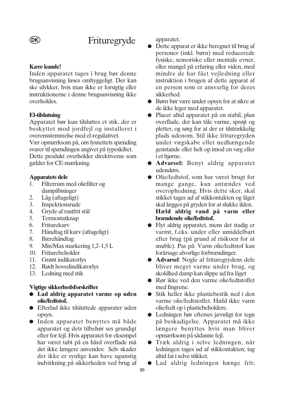 Frituregryde | SEVERIN FR 2419 User Manual | Page 30 / 62