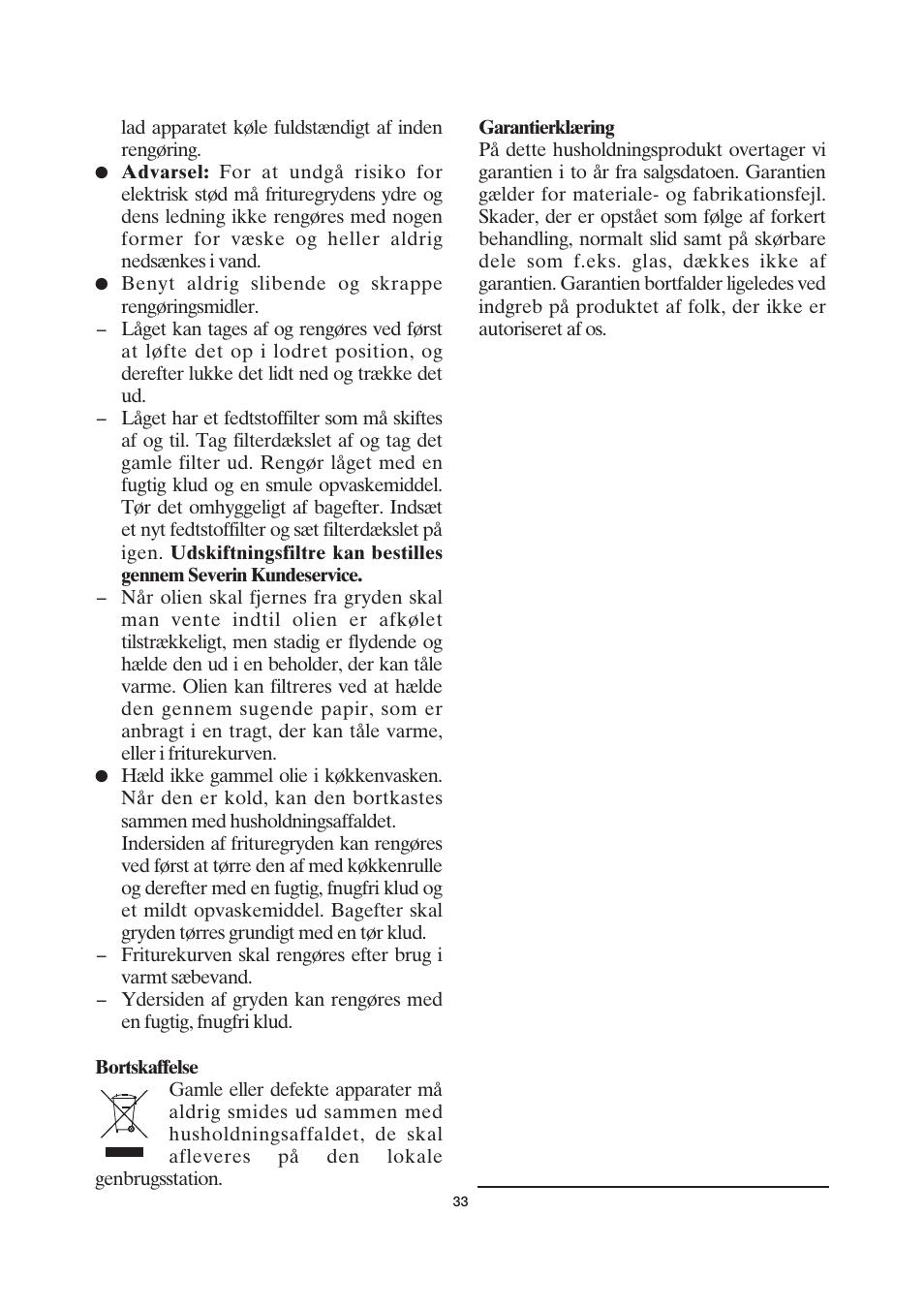 SEVERIN FR 2419 User Manual | Page 33 / 62