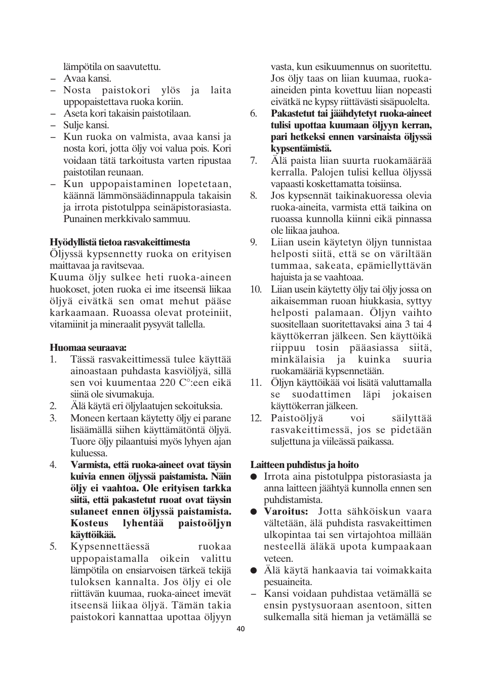 SEVERIN FR 2419 User Manual | Page 40 / 62