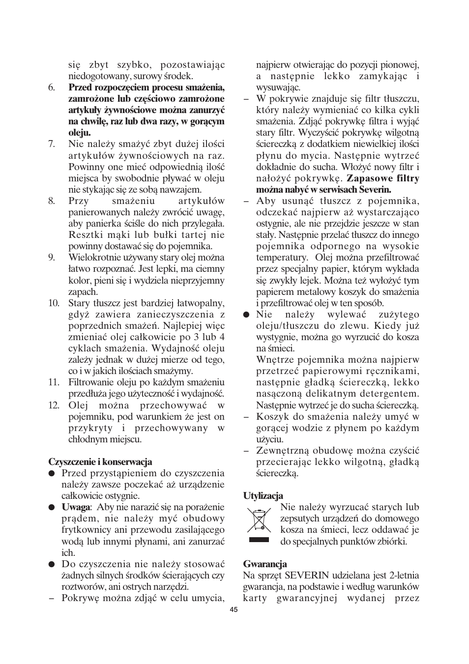 SEVERIN FR 2419 User Manual | Page 45 / 62
