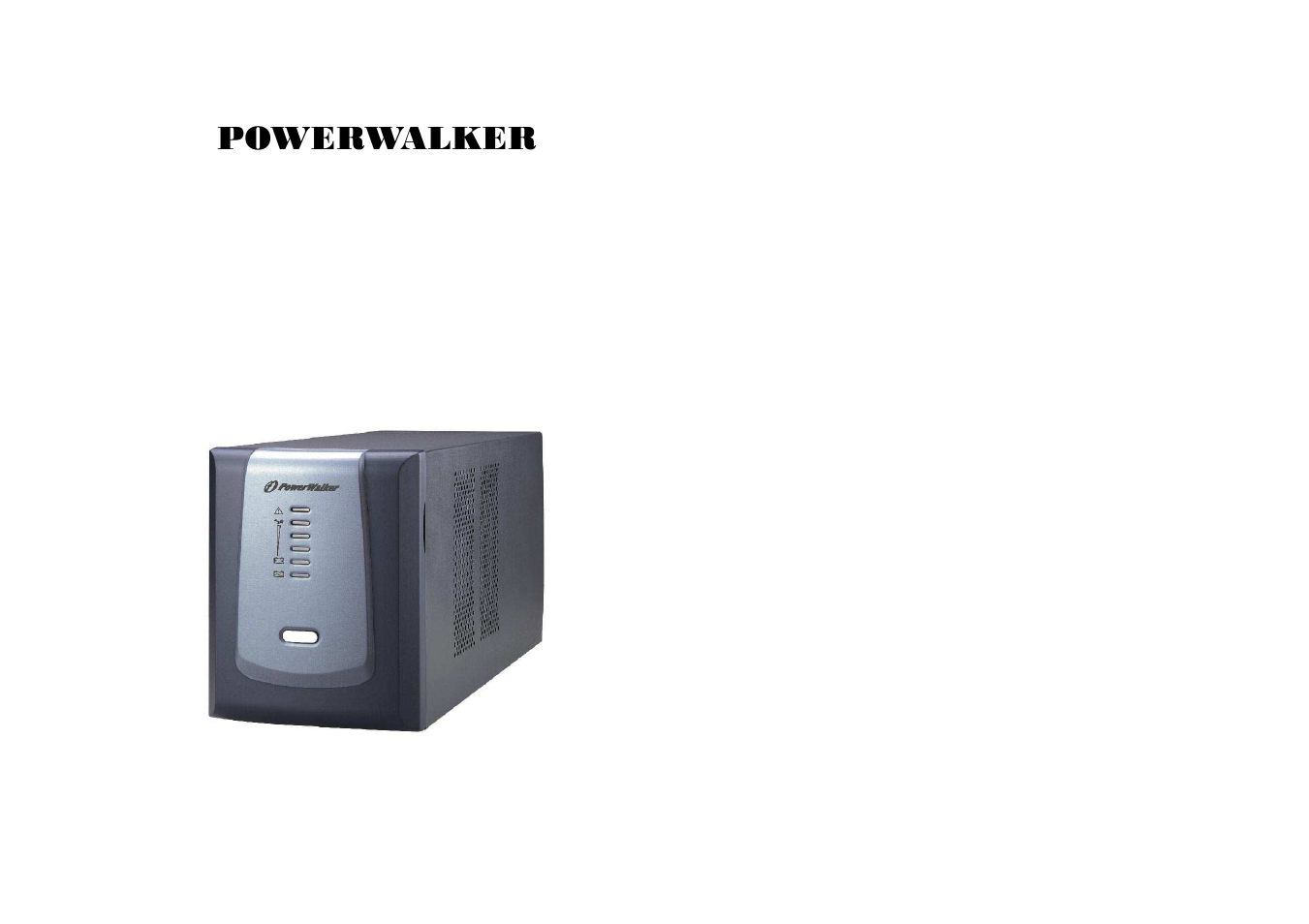 PowerWalker VI 1000 IEC User Manual | 6 pages