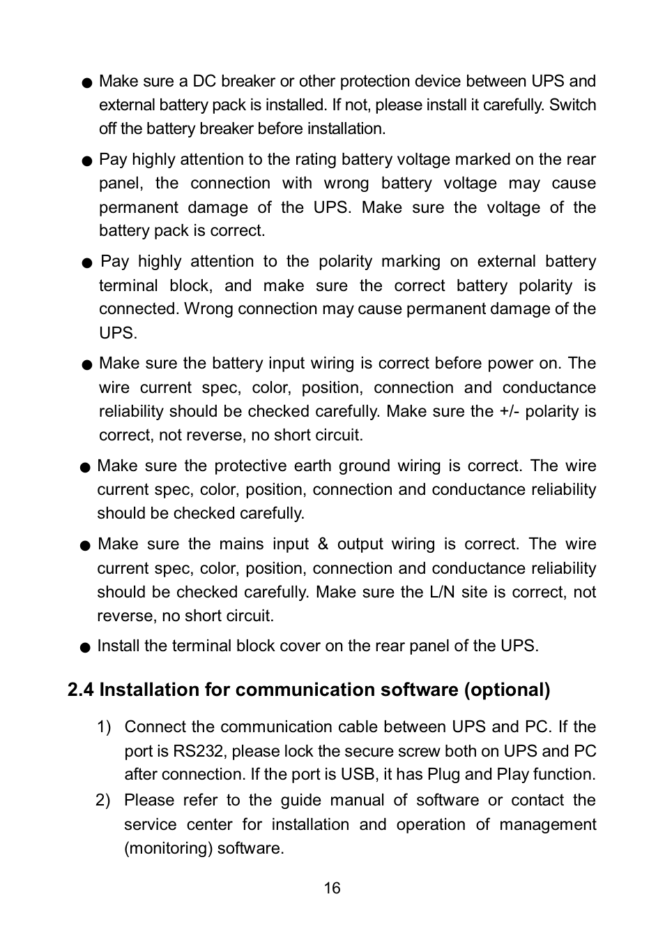 PowerWalker VFI 6000LE Plus User Manual | Page 19 / 34