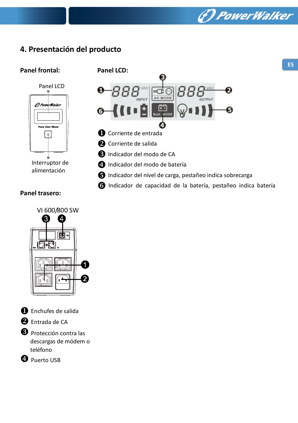 PowerWalker VI 600 SW User Manual | Page 29 / 160