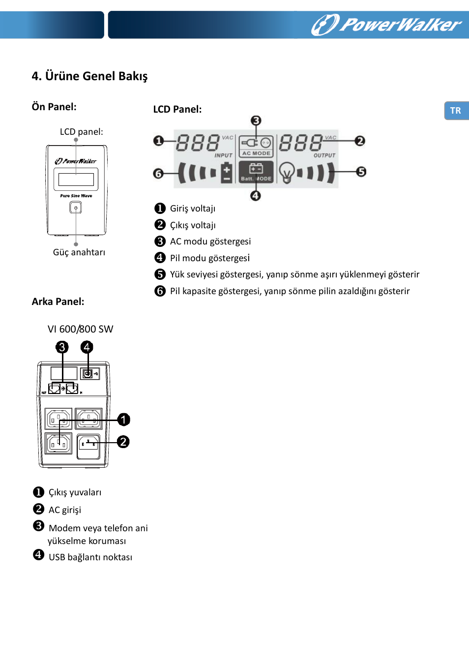 PowerWalker VI 600 SW User Manual | Page 77 / 160