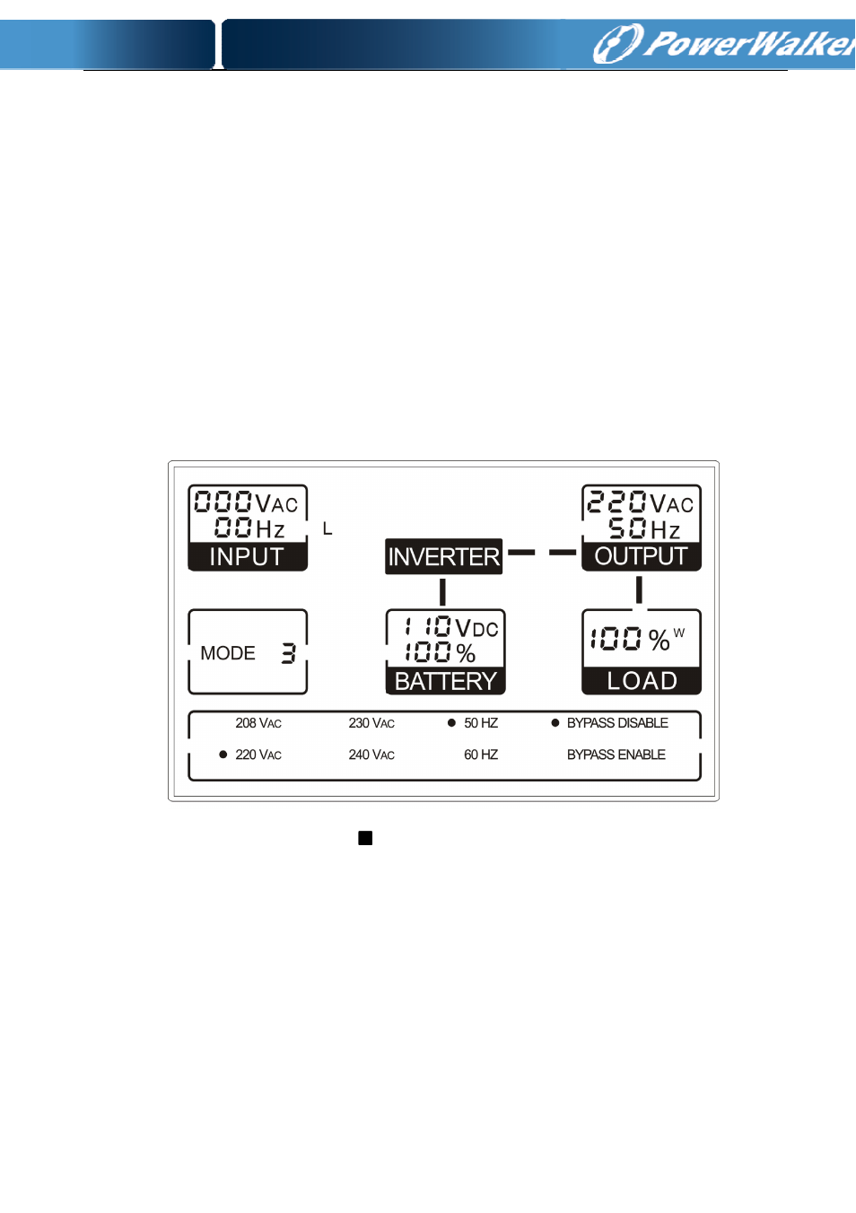3 bypass mode | PowerWalker VFI 1000T LCD User Manual | Page 23 / 43